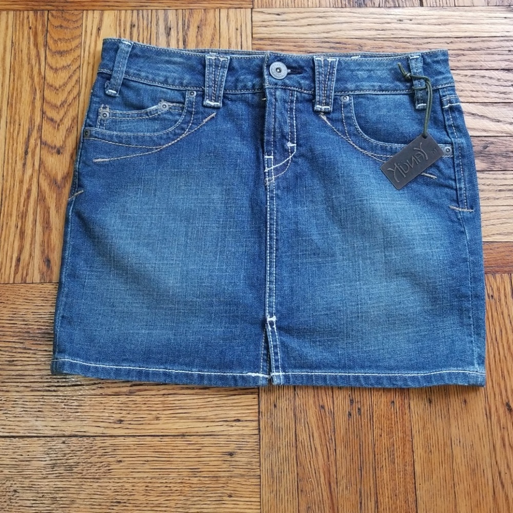 Yanuk Visionary Denim Skirt sz.28 NWT